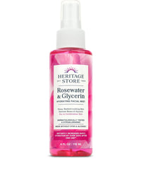 Heritage Store Rosewater & Glycerin Hydrating Facial Mist | Mr Vitamins