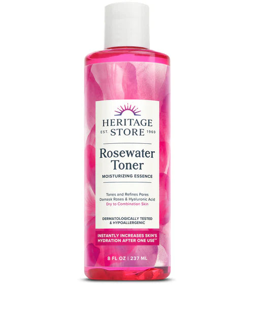Heritage Store Rosewater Toner Dry to Combination Skin