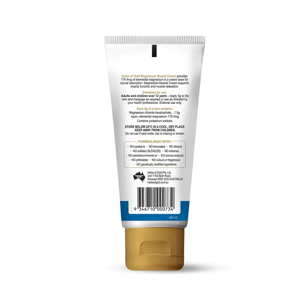 HOG MAGNESIUM MUSCLE CREAM 100G | Mr Vitamins