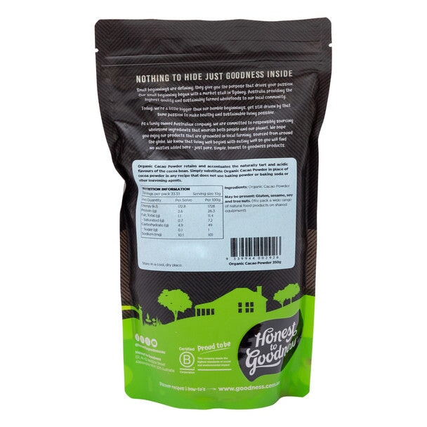 Honest to Goodness Organic Cacao Powder