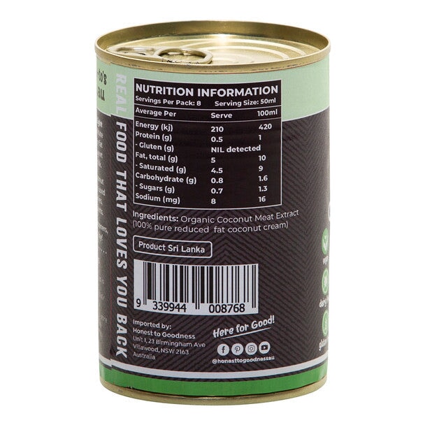 Honest To Goodness Organic Light Coconut Milk