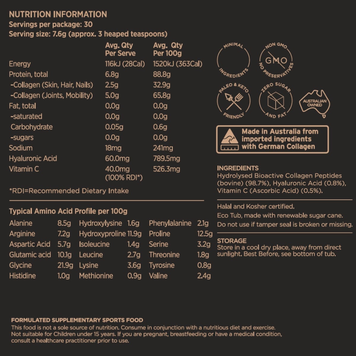 INCA Wellness Collagen (+Hyaluronic Acid + Vit C)