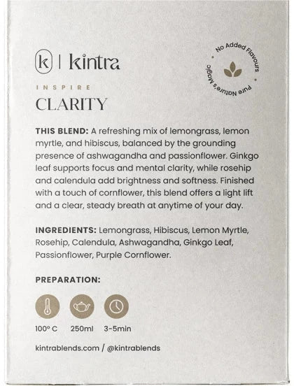 KINTRA BLENDS Herbal Tea Bags Clarity 25pk