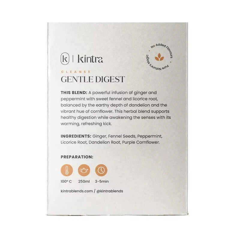 KINTRA BLENDS Herbal Tea Bags Gentle Digest 25pk