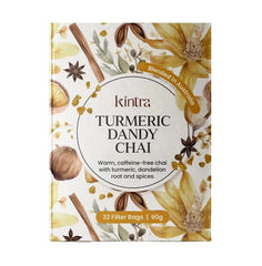 KINTRA BLENDS Herbal Tea Bags Turmeric Dandy Chai 32pk
