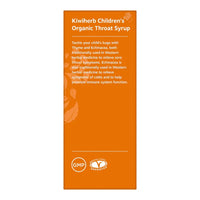 Kiwiherb Childrens Organic Throat Syrup | Mr Vitamins