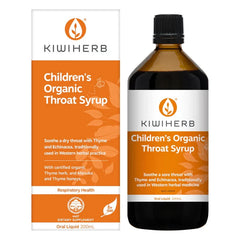 Kiwiherb Childrens Organic Throat Syrup