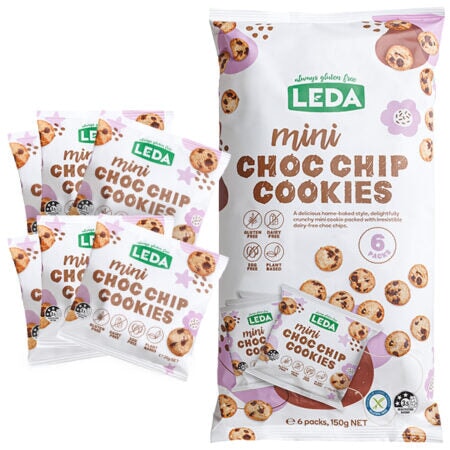 Leda Mini Choc Chip Cookies 6 Pack | Mr Vitamins