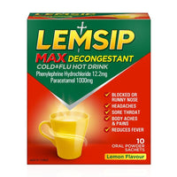 Lemsip Max Cold & Flu with Decongestant Lemon Sachets | Mr Vitamins