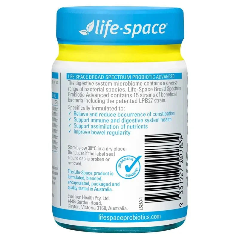 Life Space Broad Spectrum Probiotic Advanced 90 Capsules | Mr Vitamins