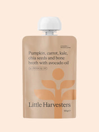 LITTLE HARVESTERS Pumpkin, Carrot, Kale, Chia Seed & Bone Broth