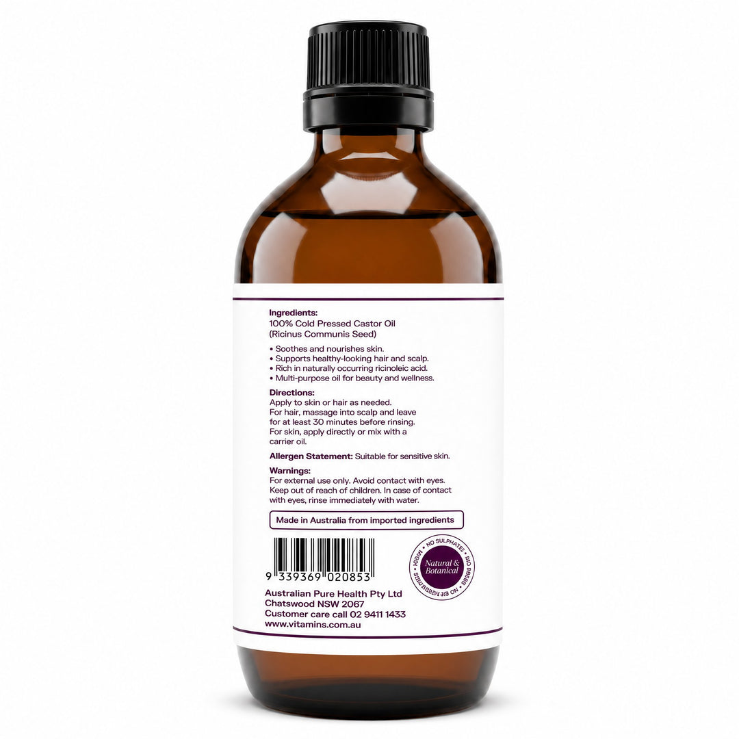 Live More You Castor Oil Unrefined | Mr Vitamins