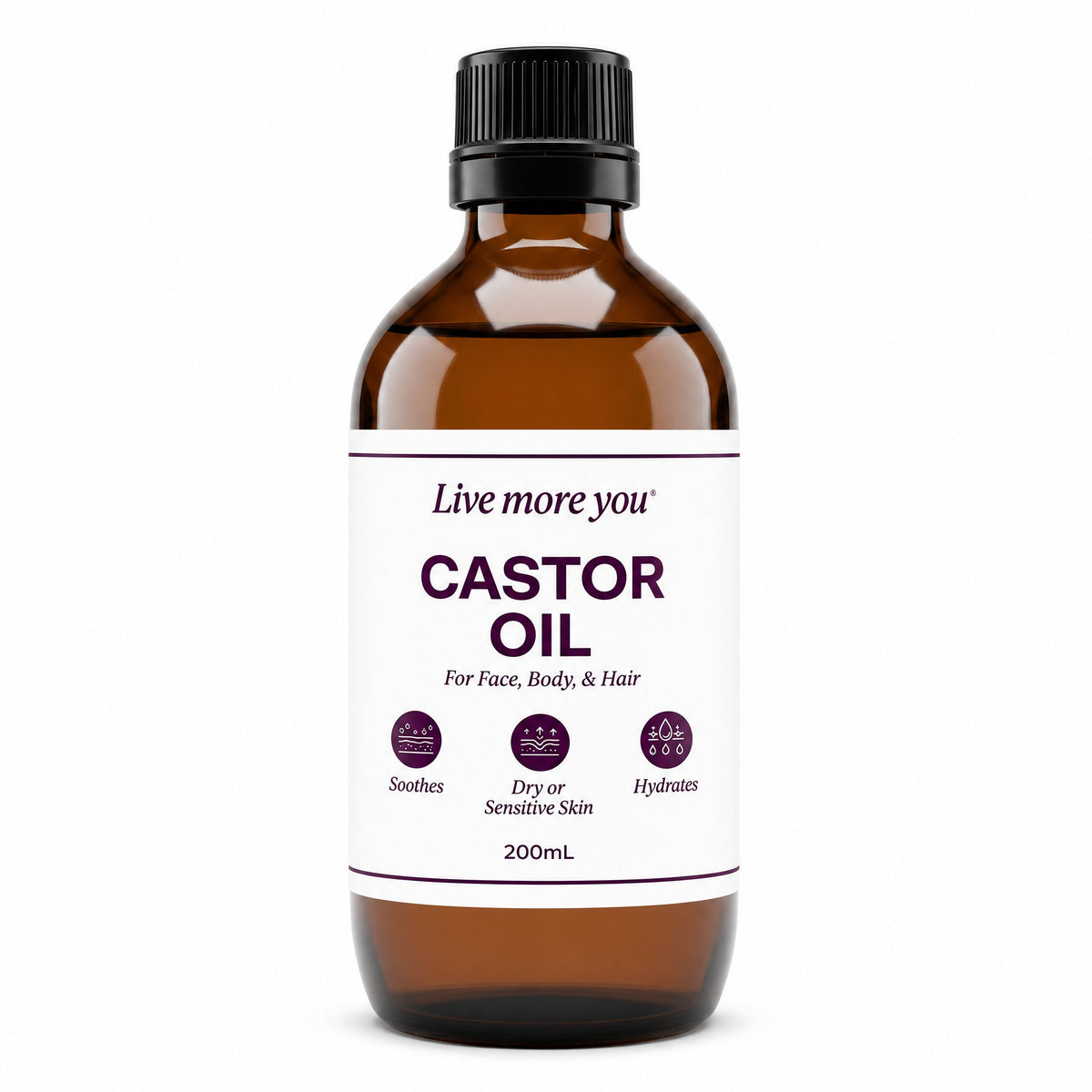 Live More You Castor Oil Unrefined | Mr Vitamins