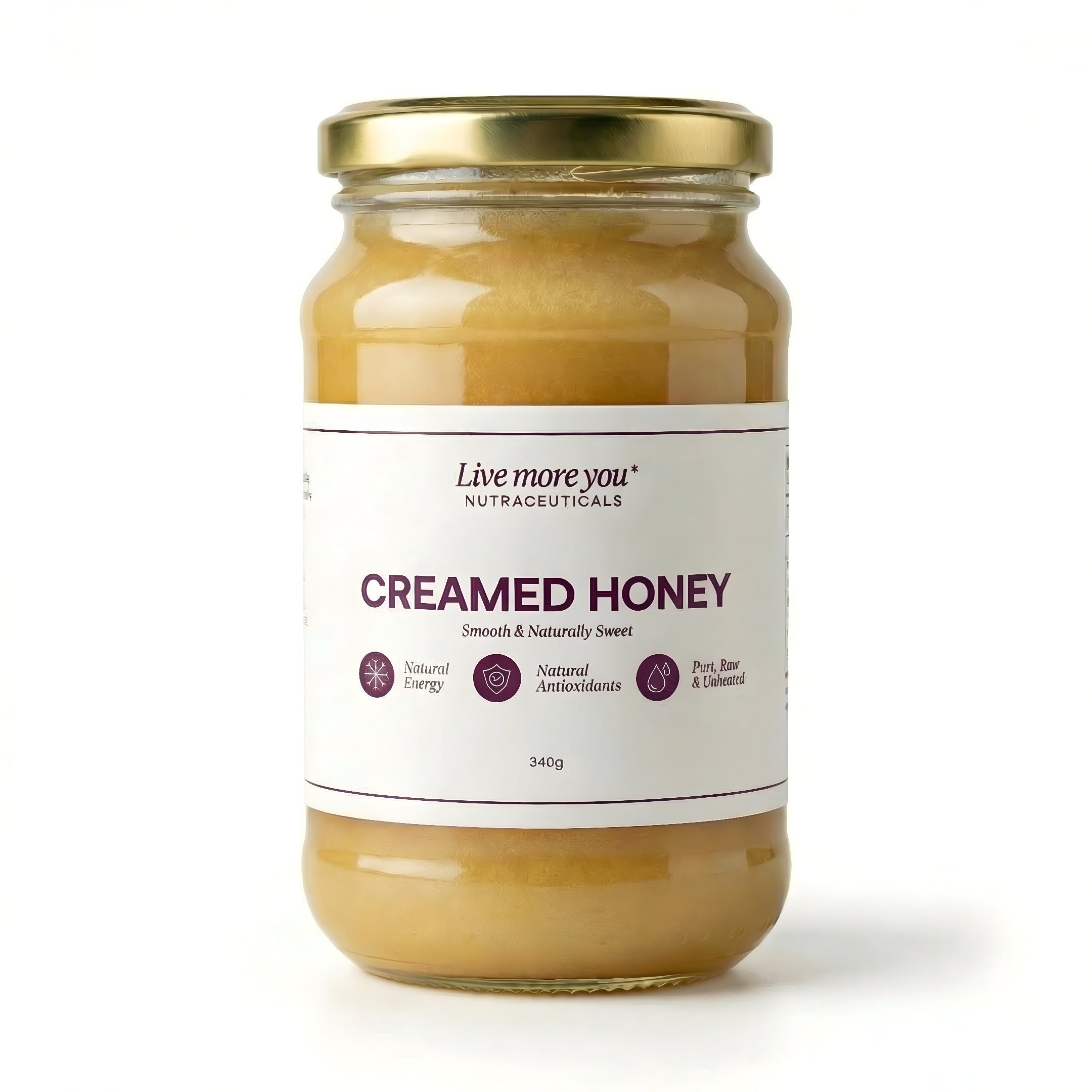 Live More You Nutraceuticals Creamed Honey 340g