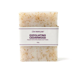 Live More You Natural Exfoliating Cedarwood Bar Soap