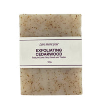 Live More You Natural Exfoliating Cedarwood Bar Soap | Mr Vitamins