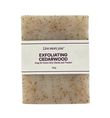 Live More You Natural Exfoliating Cedarwood Bar Soap