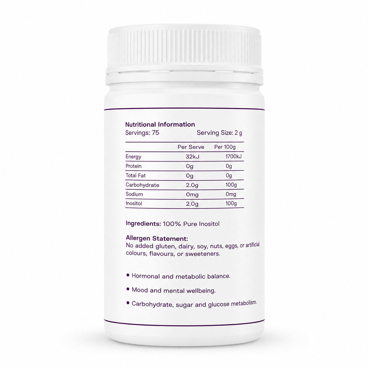 Live More You Nutraceuticals Inositol 150g | Mr Vitamins