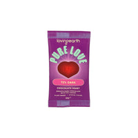 LOVING EARTH 72 Dark Chocolate Heart | Mr Vitamins