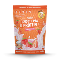 MACRO MIKE Golden Smooth Pea Protein Strawberry Delight 455g | Mr Vitamins