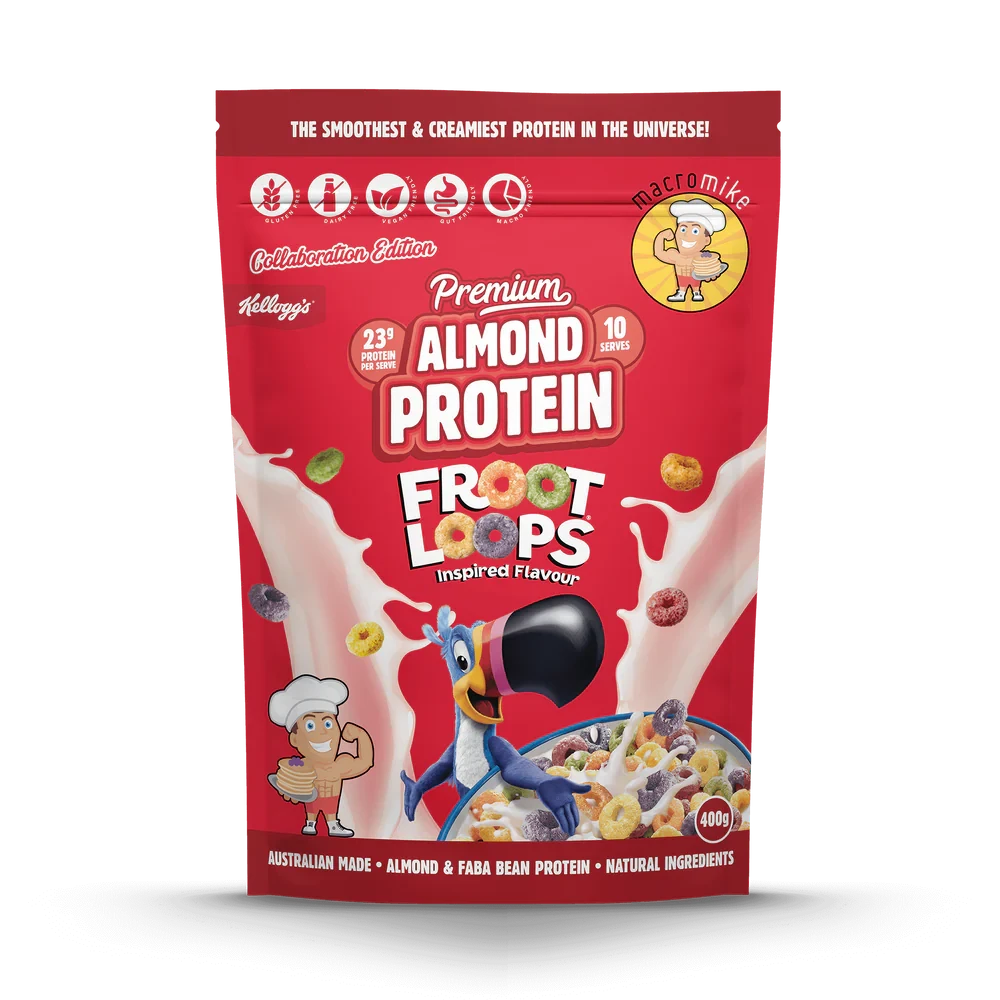 MACRO MIKE Premium Almond Protein Froot Loops 400g