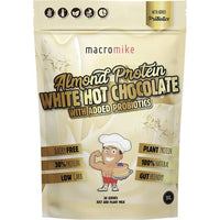 Macro Mike Protein White Hot Chocolate Almond with Probiotics | Mr Vitamins