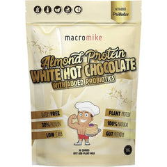 Macro Mike Protein White Hot Chocolate Almond with Probiotics