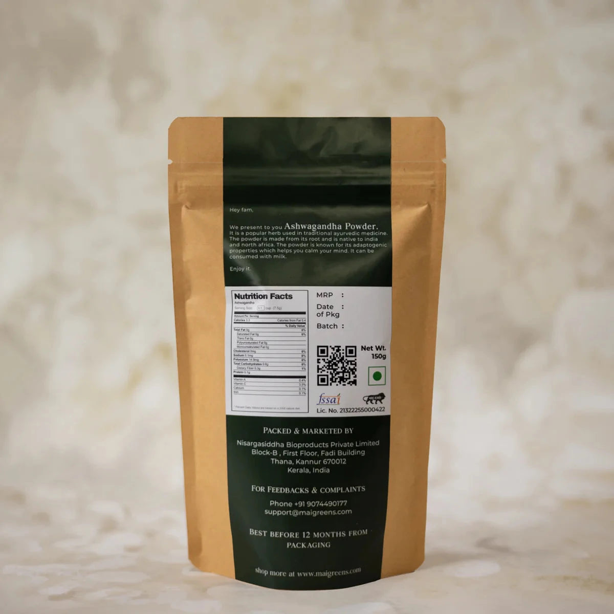 Mai Greens Ashwagandha Powder