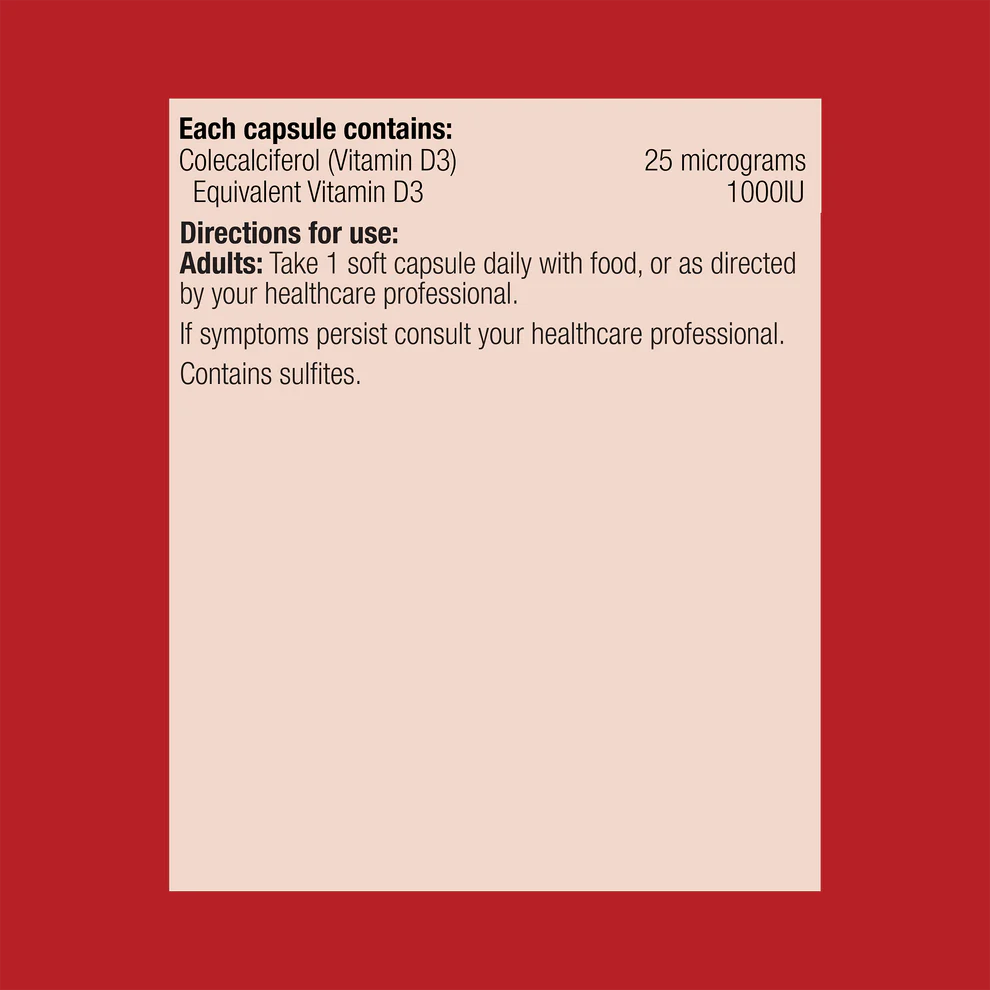 Metagenics Vitamin D3 1000IU