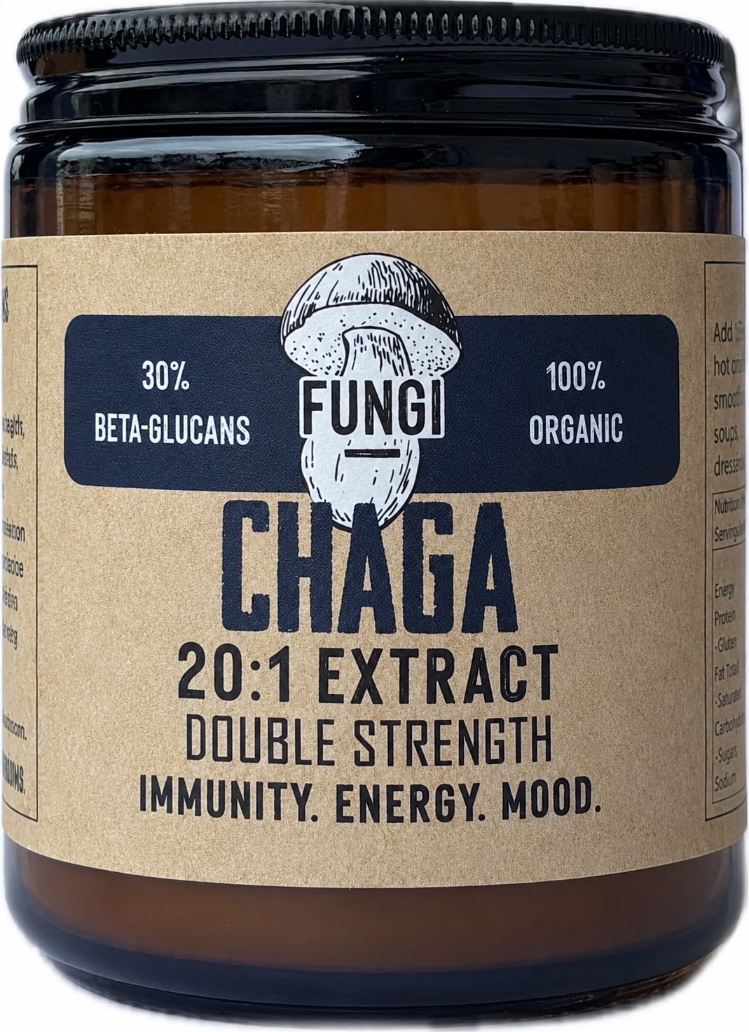 Mindful Foods Fungi Organic Chaga 20:1 Extract Powder | Mr Vitamins