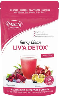 Morlife Berry Clean Liv'A Detox Powder | Mr Vitamins