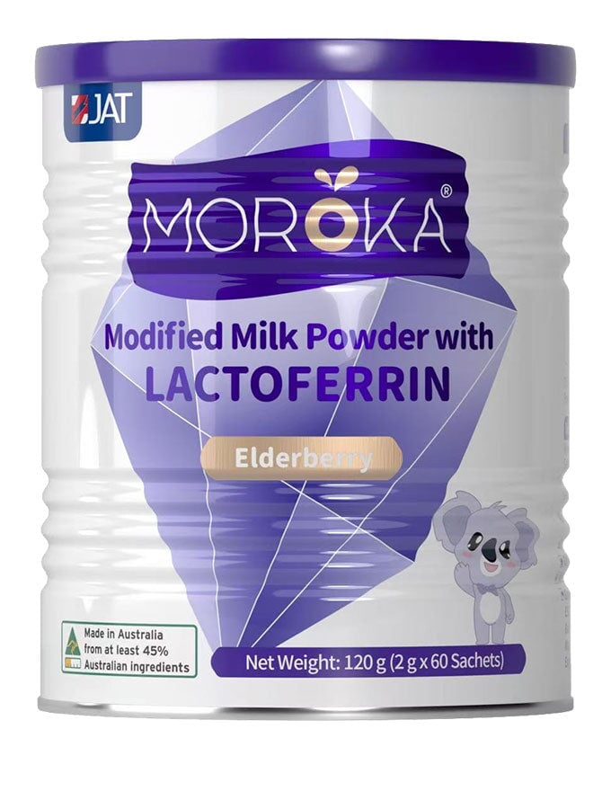 Moroka Modified Milk Powder with Lactoferrin Elderberry 2g*60 sachets (120g) | Mr Vitamins
