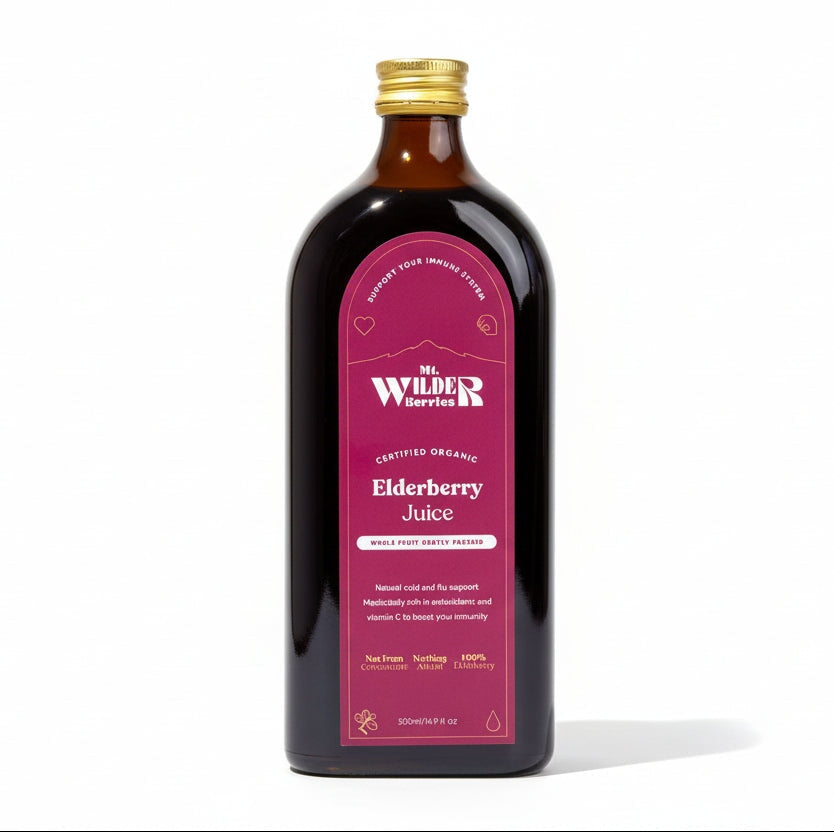 Mt Wilder Certified Organic Elderberry Juice | Mr Vitamins