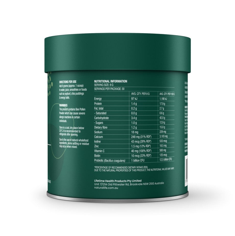Natural Life Greens and Reds with Bee Pollen | Mr Vitamins