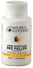 Natures Goodness Super-Potentiated Bee Pollen with BioPerine 500mg