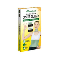 Natures Shield Organic Cotton Castor Oil Pack Waist Wrap (50cm x 22cm) + Neck Wrap (53cm x 9cm) | Mr Vitamins