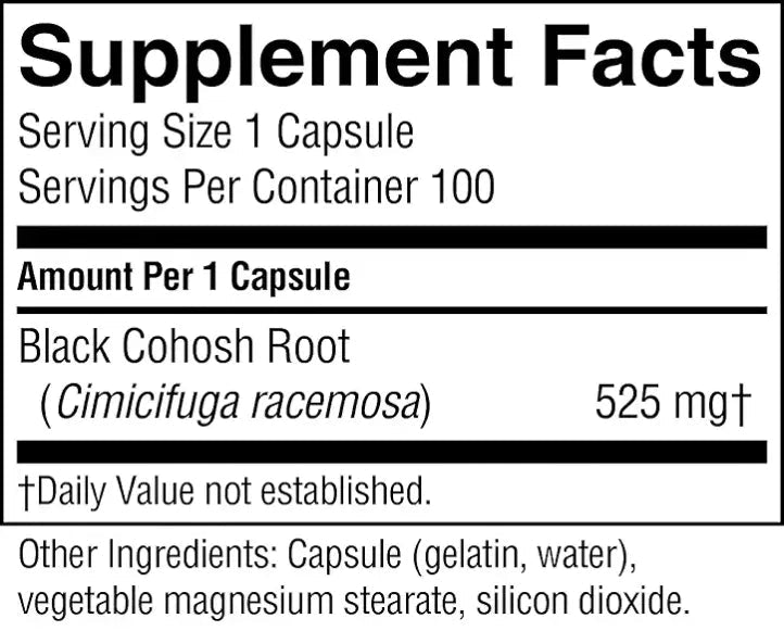 Natures Sunshine Black Cohosh