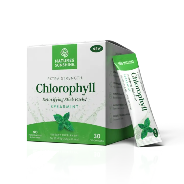 Natures Sunshine Extra Strength Chlorophyll Spearmint Sachets