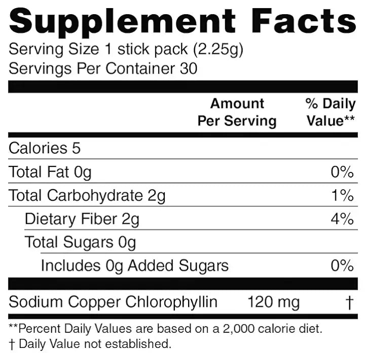 Natures Sunshine Extra Strength Chlorophyll Spearmint Sachets