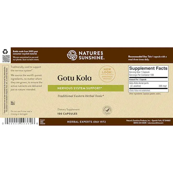 Natures Sunshine Gotu Kola