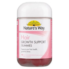Natures Way Hair Growth Support Gummies Peach