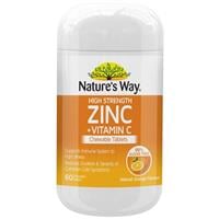 Natures Way High Strength Zinc + Vitamin C Chewable | Mr Vitamins