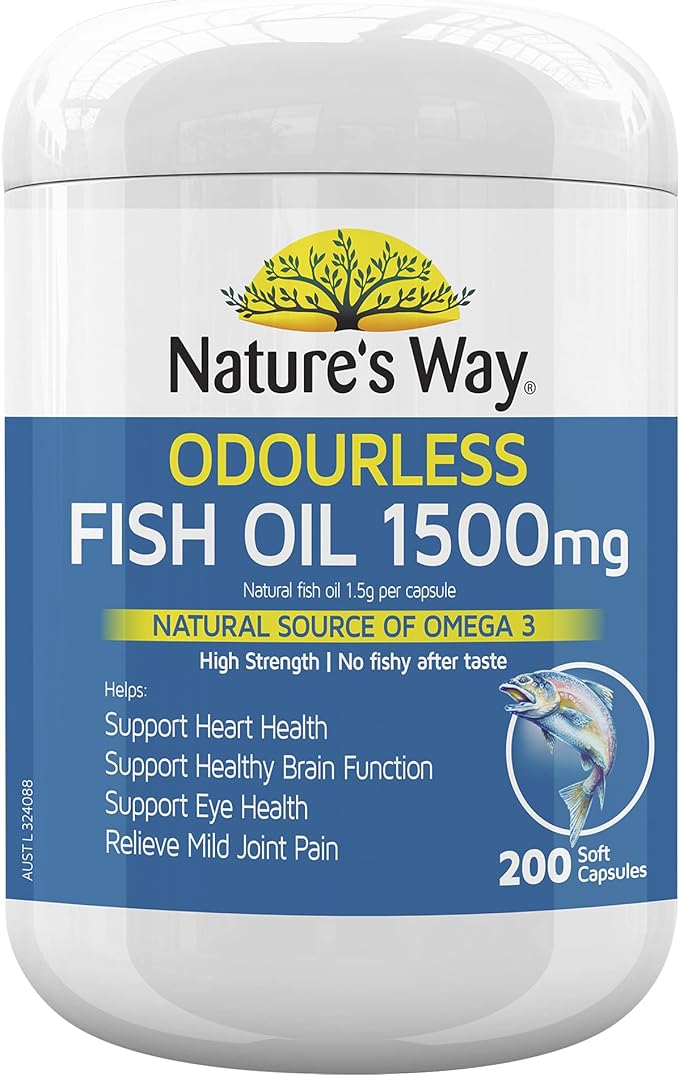 Natures Way Odourless Fish Oil 1500mg