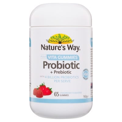 Natures Way Probiotic + Prebiotic Adult Vita Gummies