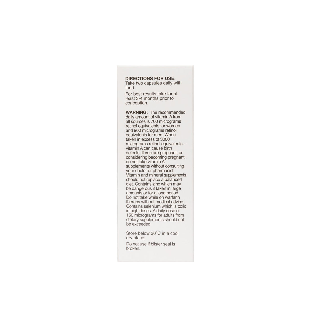 Naturobest Preconception Multi For Men