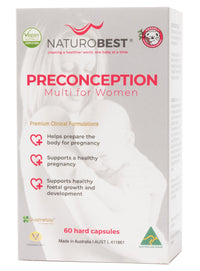 Naturobest Preconception Multi For Women | Mr Vitamins