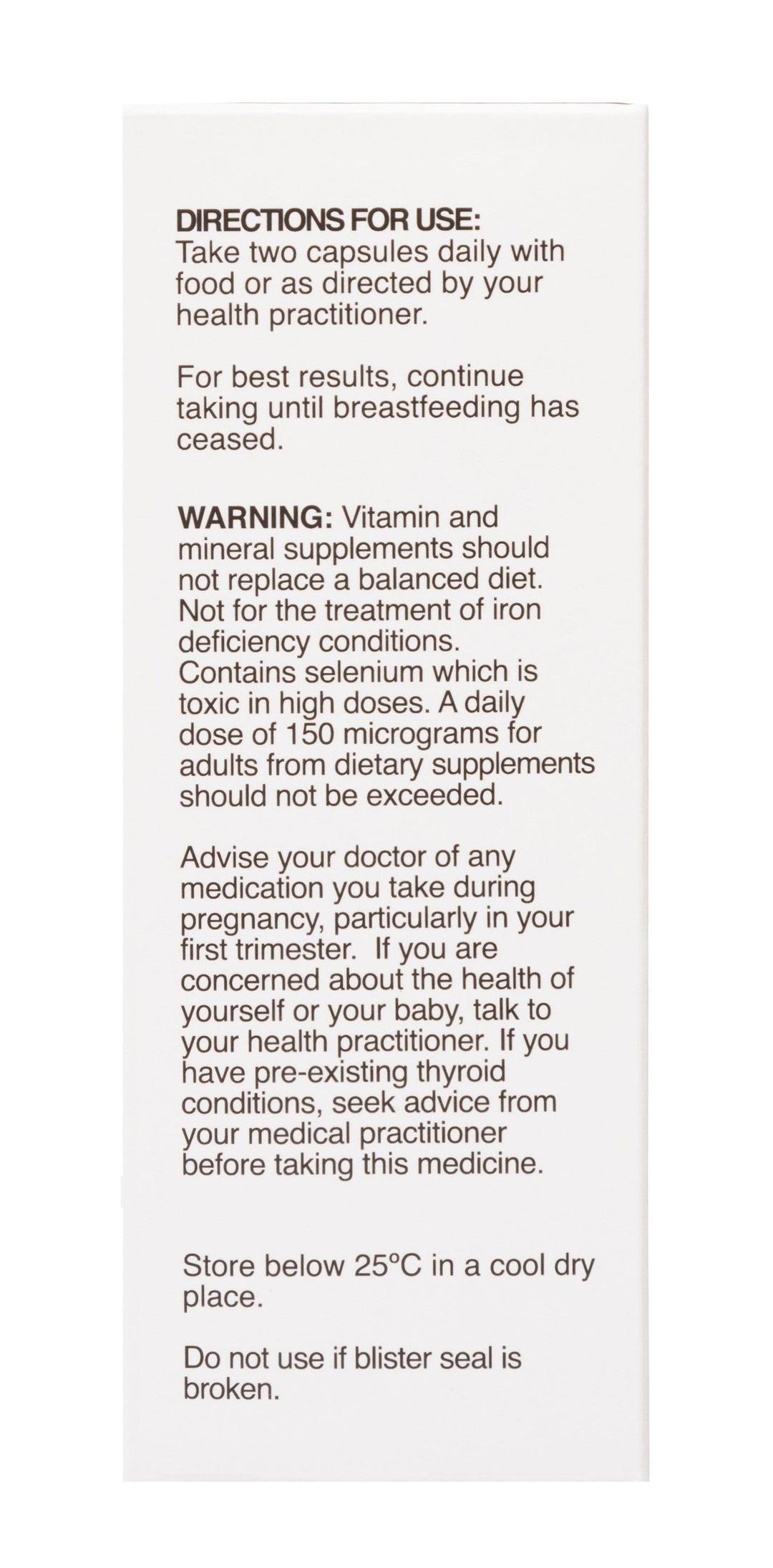 Naturobest Prenatal Trimester 2 And 3 Plus Breastfeeding