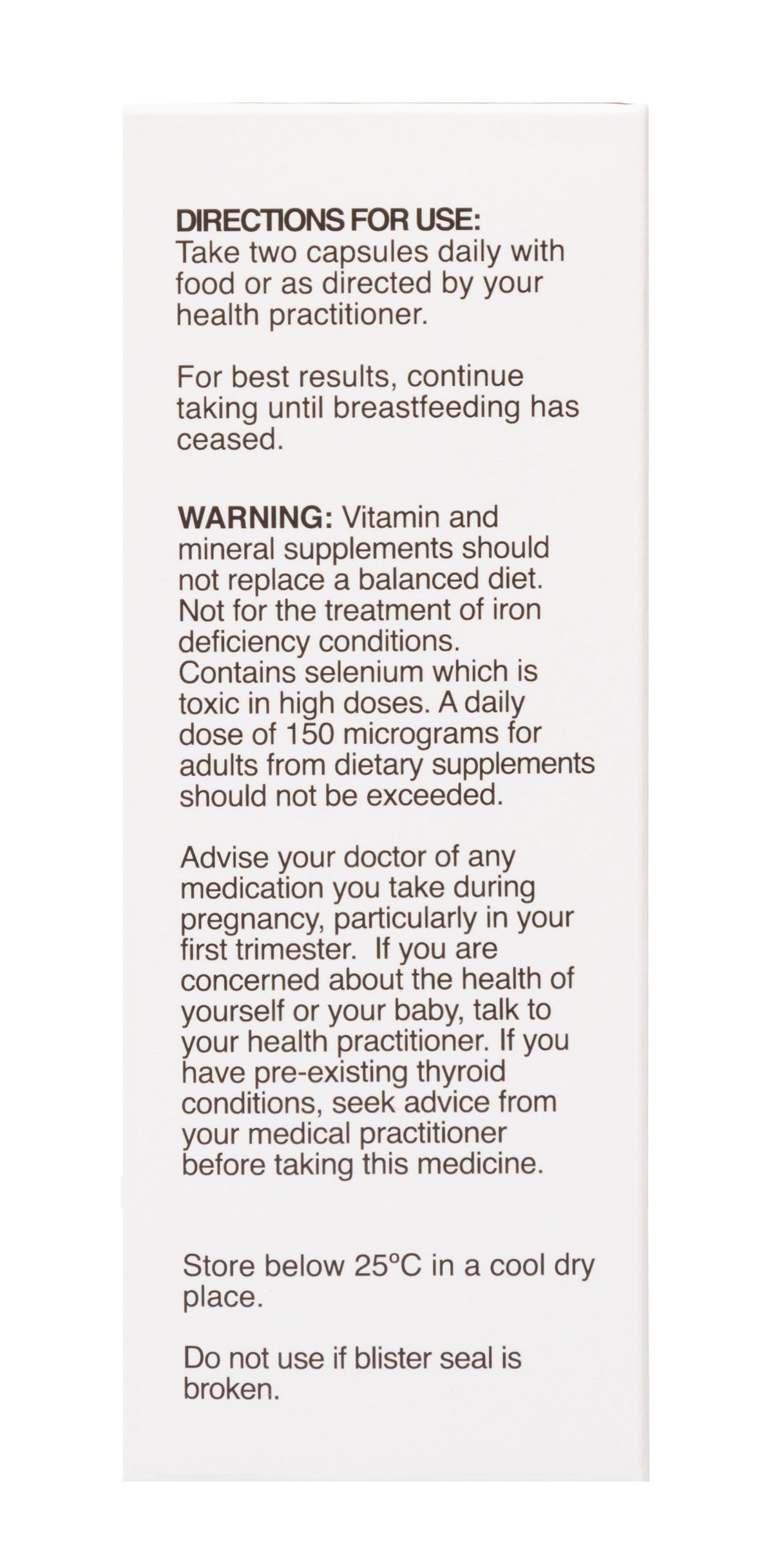 Naturobest Prenatal Trimester 2 And 3 Plus Breastfeeding