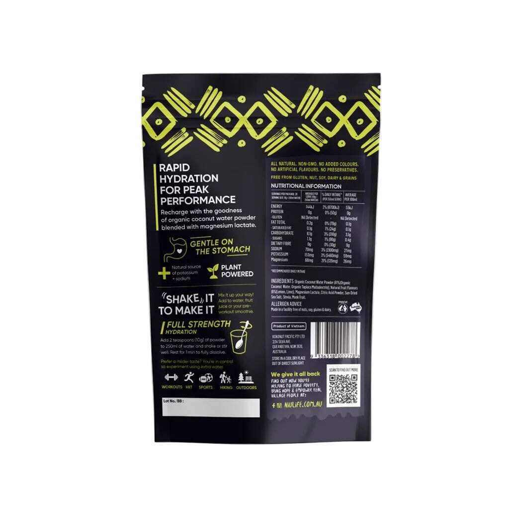 Niulife Hydrate Electrolyte Powder Lemon and Lime