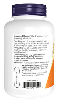 NOW Foods Pumpkin Seed Oil | Mr Vitamins